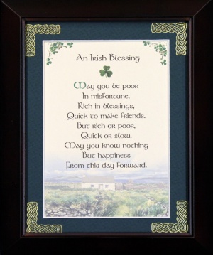 Irish Blessing - May You be Poor in Misfortune - 5x7