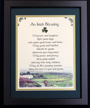 Irish Blessing - May Love and Laughter - 16x20