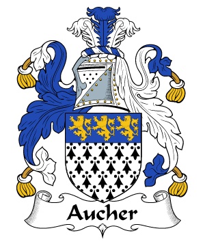 British/A/Aucher-Crest-Coat-of-Arms