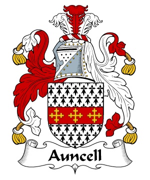 British/A/Auncell-Crest-Coat-of-Arms