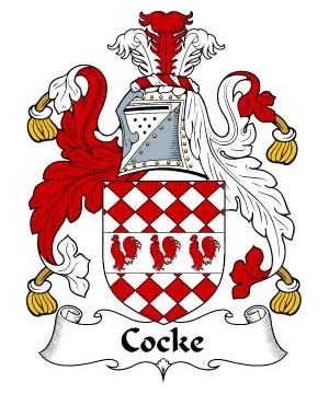British/C/Cock-or-Cocke-Crest-Coat-of-Arms