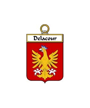 French/D/Delacour-(Cour-de-la)-Crest-Coat-of-Arms