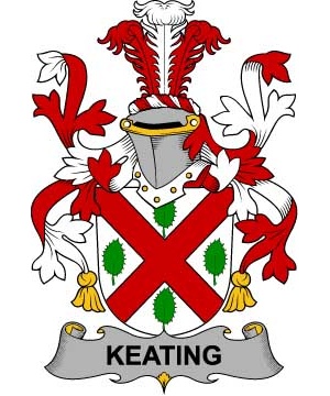 Irish/K/Keating-or-O'Keaty-Crest-Coat-of-Arms
