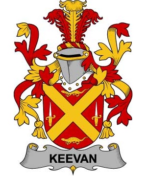 Irish/K/Keevan-or-O'Kevane-Crest-Coat-of-Arms