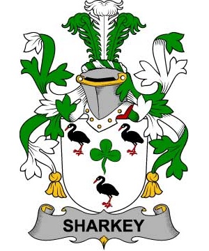 Irish/S/Sharkey-or-O'Sharkey-Crest-Coat-of-Arms