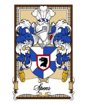 Scottish-Bookplates/S/Spens-(Fife)-Crest-Coat-of-Arms