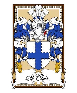 Scottish-Bookplates/S/St.-Clair-(Haddington)-Crest-Coat-of-Arms