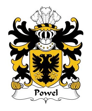 Welsh/P/Powel-(of-Llandow-Glamorganshire)-Crest-Coat-of-Arms