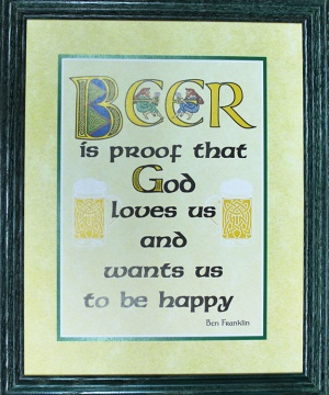 Beer is proof that ... Pub Print