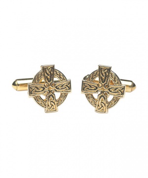 Celtic Cross Cuff Links - 10K Gold