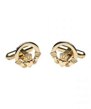 Claddagh Cuff Links - Gold