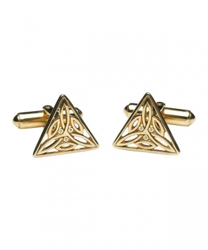 Trinity Knot Cuff Link - Gold