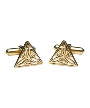 Trinity Knot Cuff Link - Gold