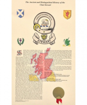 Clan Badge and History Print