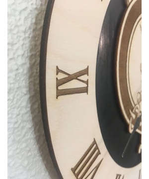 Last Names Clan Badge Clock - 11 inch