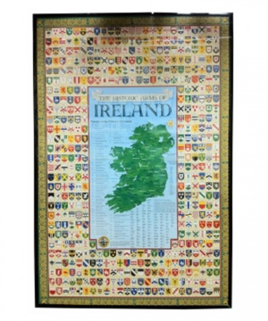 Coat of Arms of Irish Last Names - Poster Print