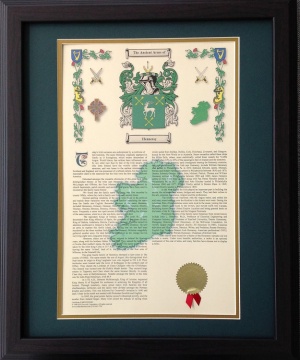 Crest & History Print Framed