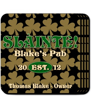 personalized-field-of-clovers-coaster-set