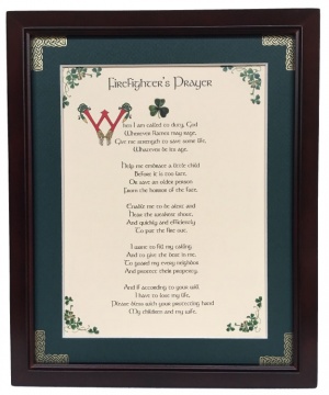 Firefighter's Prayer - 8x10 Blessing