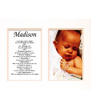 8x10 Baby Photo First Name Meaning (Girl)