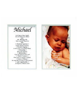 8x10 Baby Photo First Name Meaning (Boy)