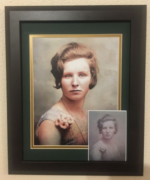 11x14 Framed Photo Colorization