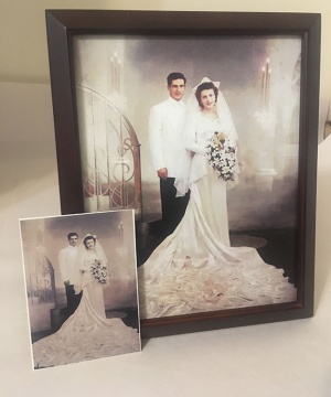 8x10 Framed Photo Colorization