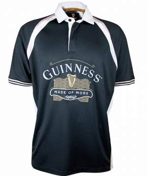 Guinness Black Made of More Rugby Jersey