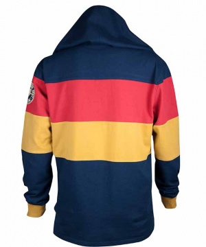 Guinness Navy Paneled Hooded Rugby Jersey