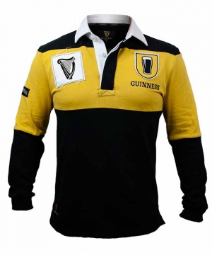 Guinness Mustard & Black Rugby Jersey