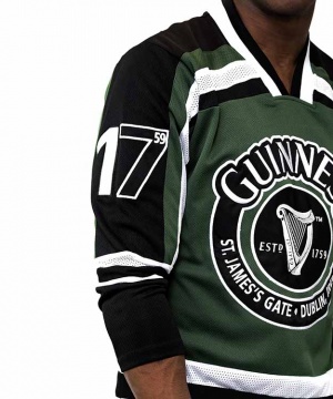 Guinness Green & White Harp Hockey Shirt