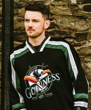 Guinness Toucan Hockey Jersey Black and Green