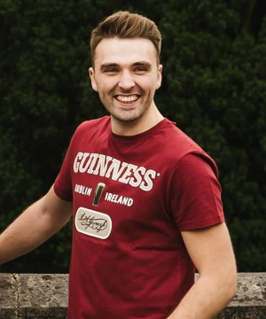 Guinness Burgundy Trademark Label Tee