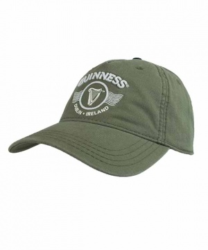 Guinness Green Embroidered & Print Graphic Cap with Adjustable Head Strap