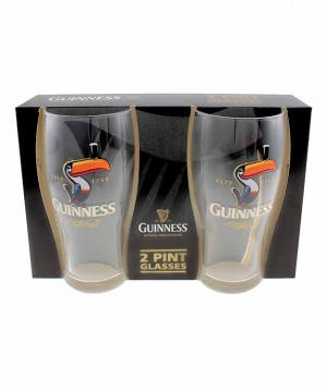Guinness Toucan Pint Glass 2-Pack