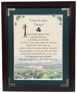 I Said An Irish Prayer - 8x10 Blessing