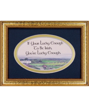 If You Can't Dazzle Them... - 5x7 Blessing - Oval Gold Frame