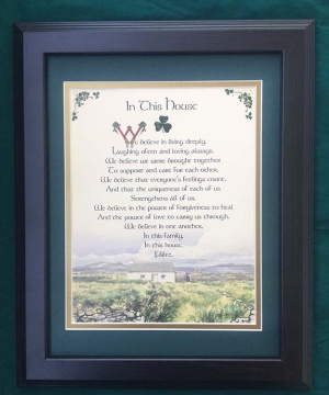 In This House - 11x14 Framed Blessing
