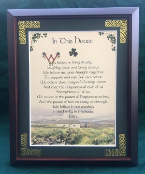In This House - 8x10 Framed Blessing