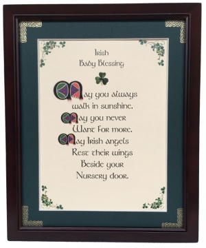 Irish Baby Blessing - May You Always - 8x10