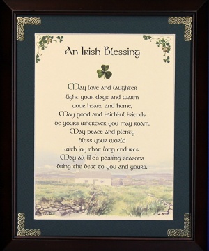 Irish Blessing - May Love and Laughter - 8x10