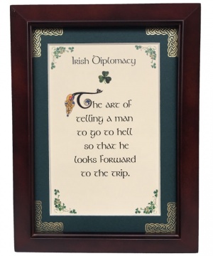 Irish Diplomacy - 5x7 Blessing