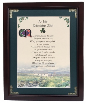 Irish Friendship Wish - 8x10 Blessing