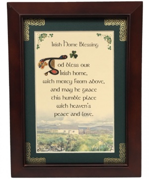 Irish Home Blessing - God Bless Our Irish Home - 5x7