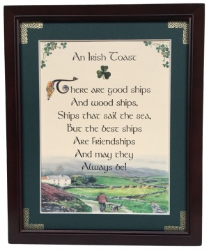 Irish Toast - There Are Good Ships - 8x10 Blessing