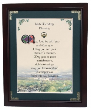Irish Wedding Blessing - May God Be With - 8x10