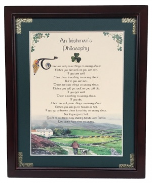 An Irishman's Philosophy - 8x10 Blessing