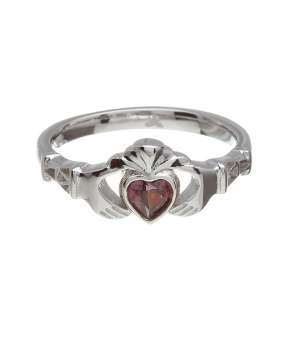 June - Alexandrite Birthstone Claddagh Ring