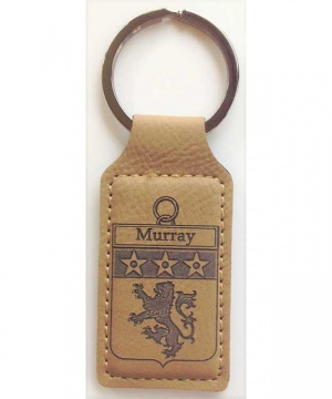 Coat of Arms Leatherette Rectangle Keychain