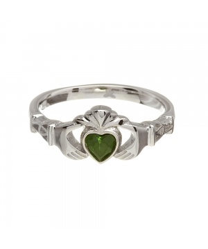 May - Emerald Birthstone Claddagh Ring